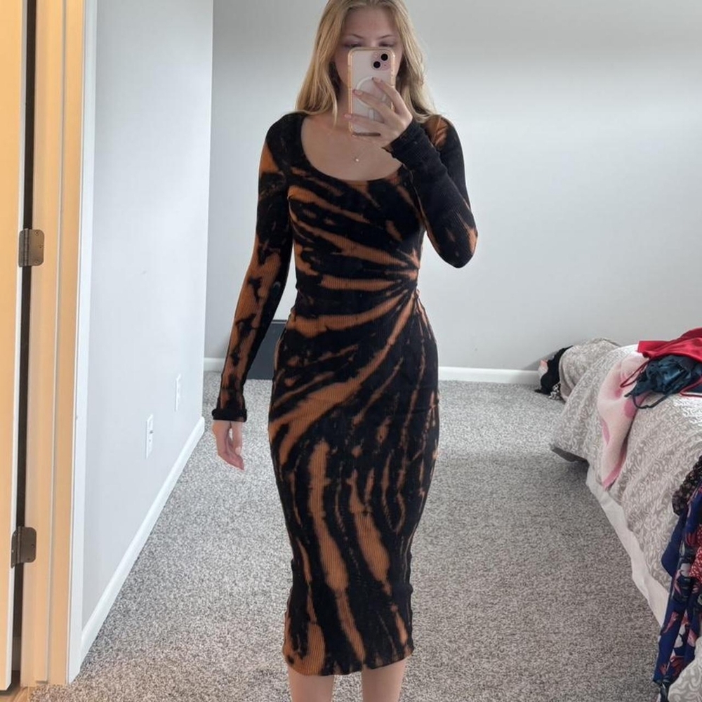 Stylish Black and Brown Women's Dress